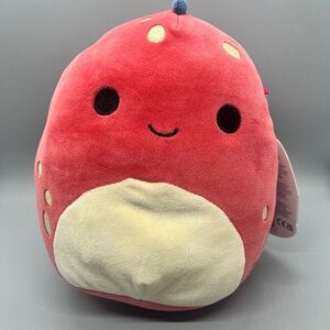 2 for $13 - 2022 NWT “Dolan” 8-Inch Squishmallow Plush - Red/Blue Dinosaur